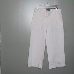 everlane wome wide leg chino sz 14 white